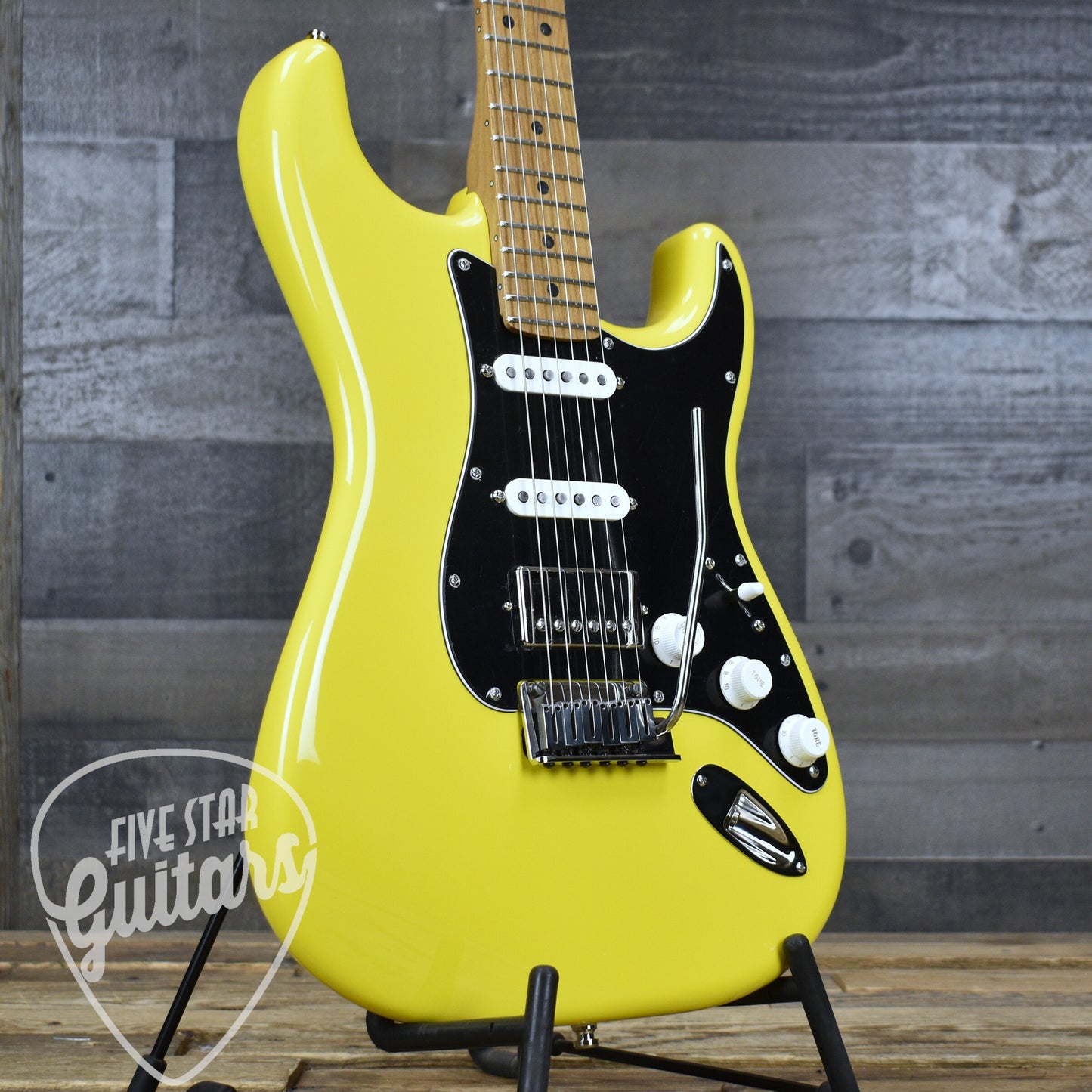 Fender Limited Edition American Ultra II Stratocaster HSS - Graffiti Yellow with Hardshell Case