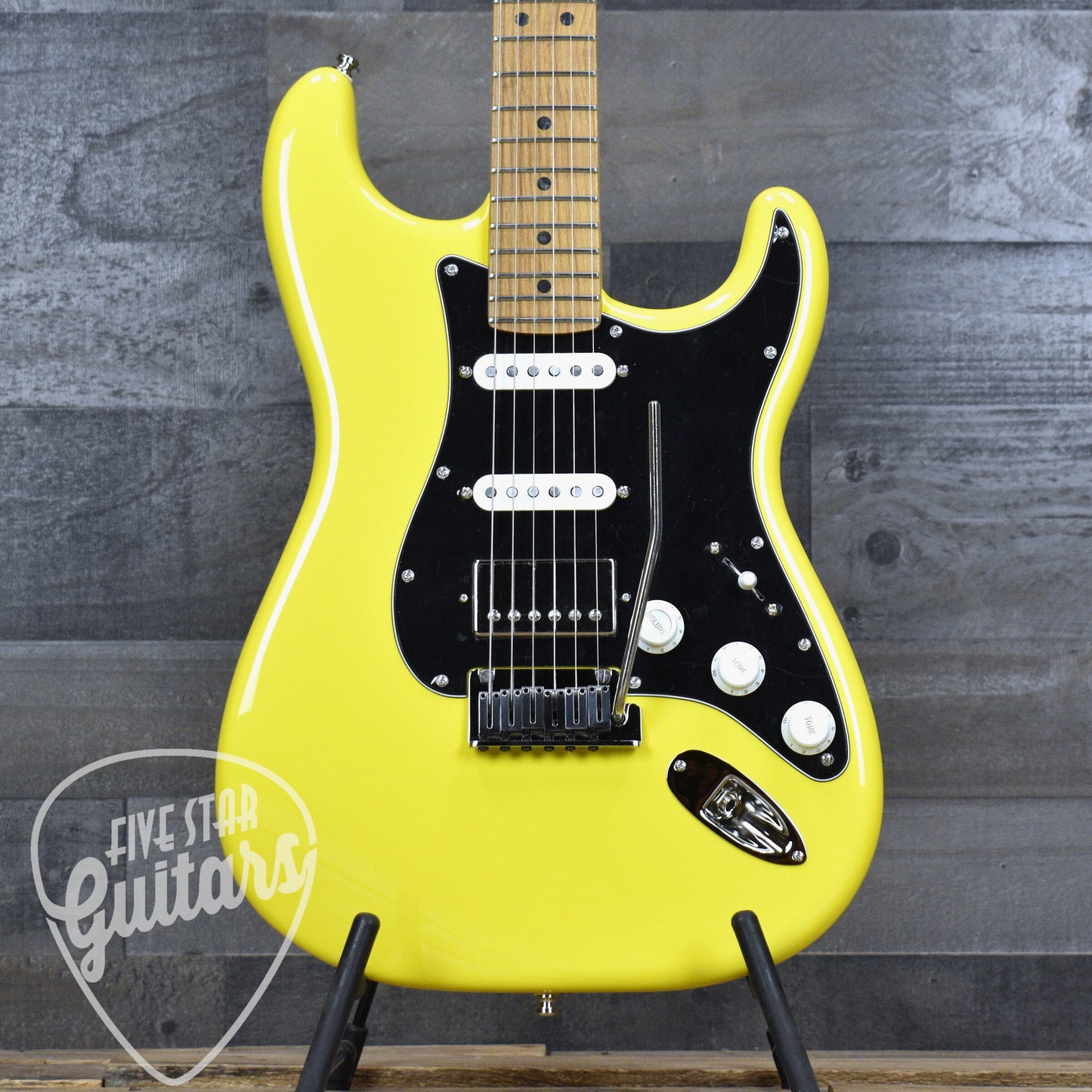 Fender Limited Edition American Ultra II Stratocaster HSS - Graffiti Yellow with Hardshell Case
