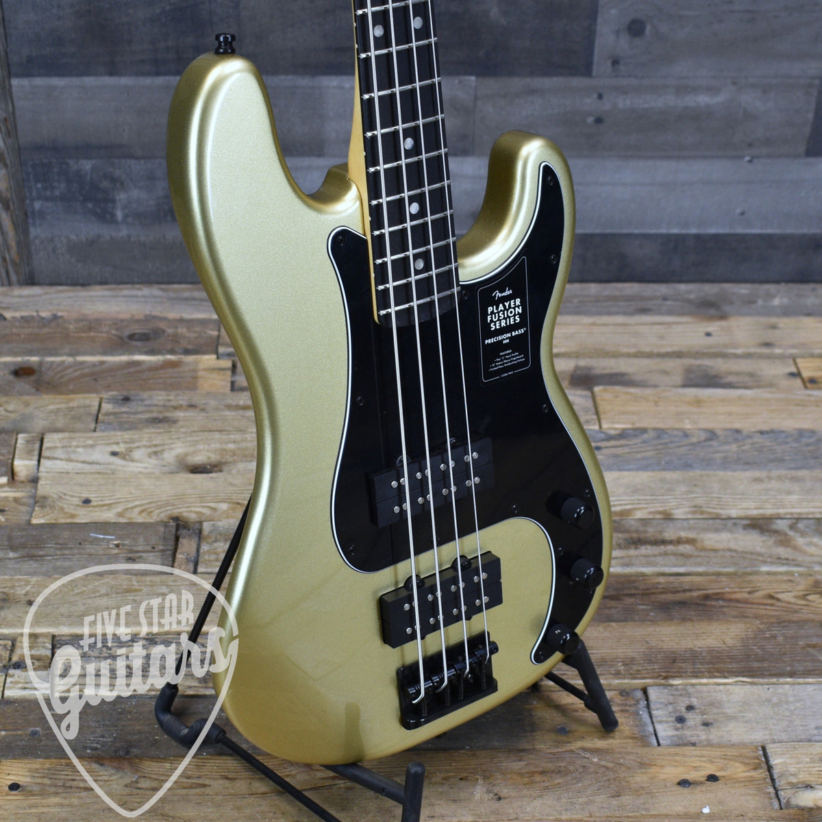 Fender Limited Edition Player Fusion Precision Bass  HH - Halo Metallic with Deluxe Gig Bag