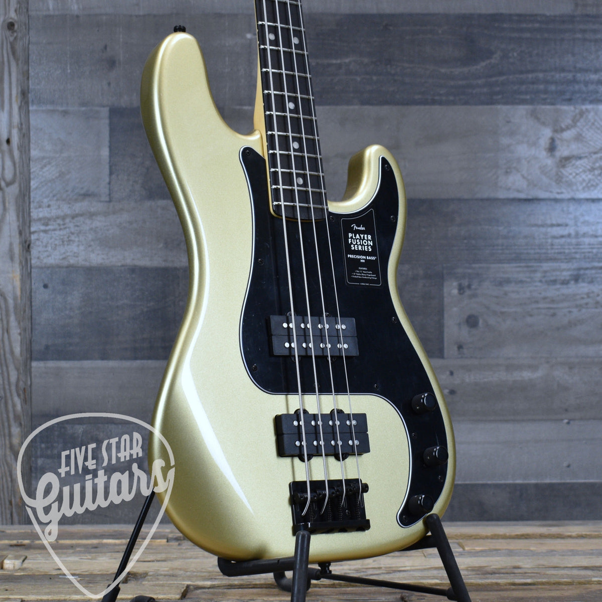 Fender Limited Edition Player Fusion Precision Bass  HH - Halo Metallic with Deluxe Gig Bag