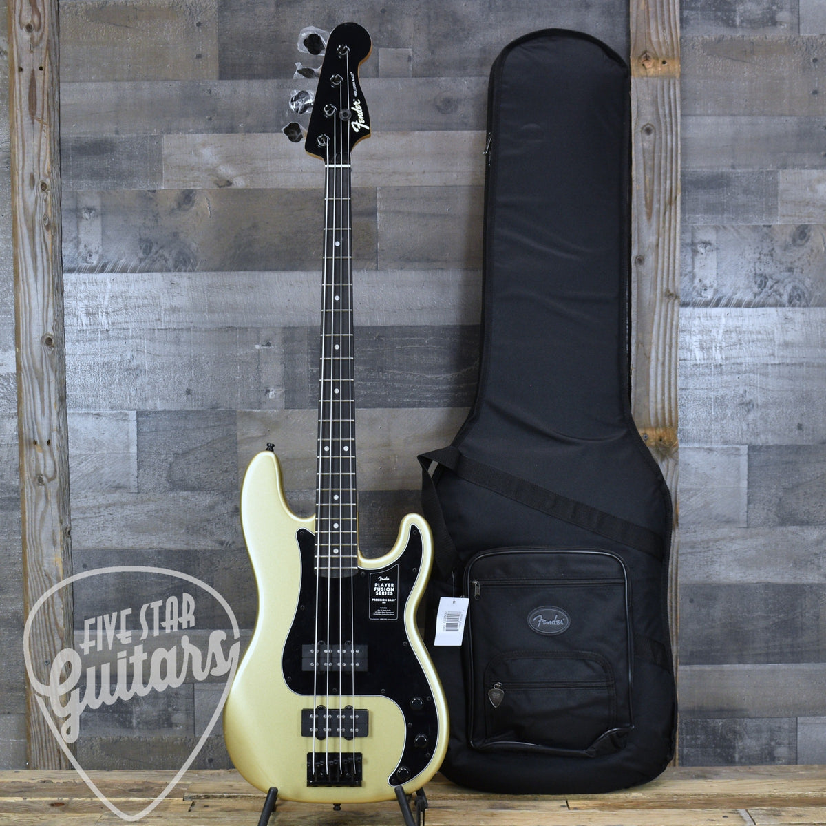 Fender Limited Edition Player Fusion Precision Bass  HH - Halo Metallic with Deluxe Gig Bag