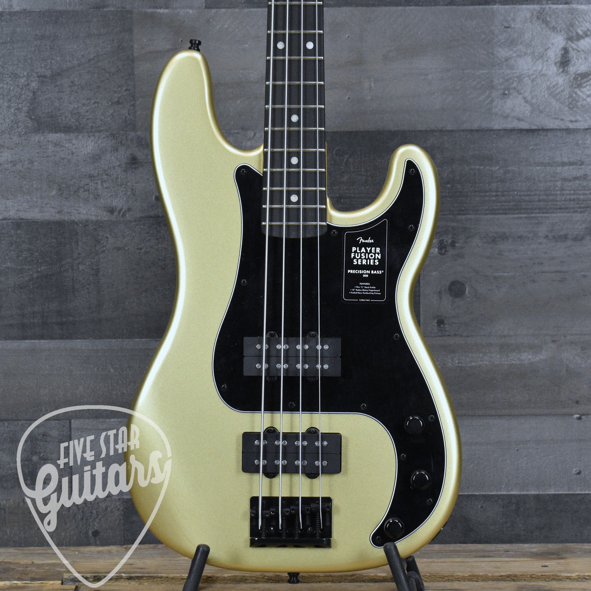 Fender Limited Edition Player Fusion Precision Bass  HH - Halo Metallic with Deluxe Gig Bag