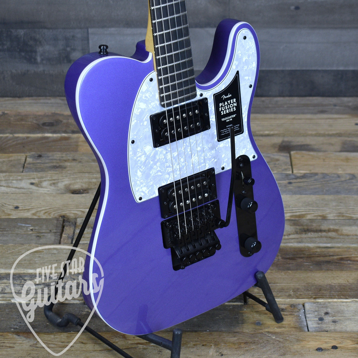Fender Limited Edition Player Fusion Telecaster HH - Aura Metallic with Deluxe Gig Bag