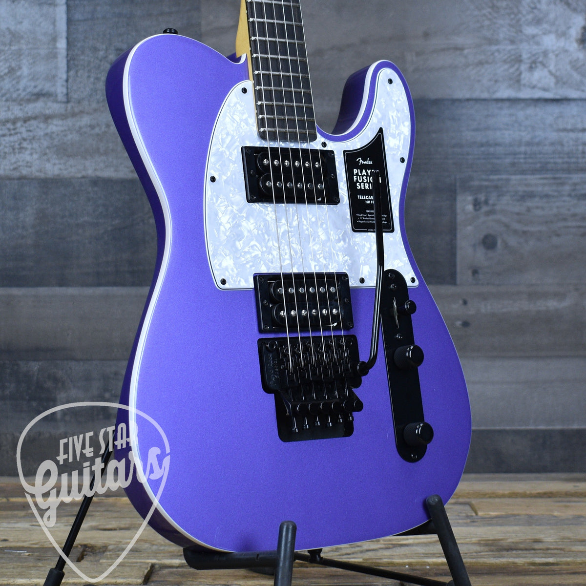 Fender Limited Edition Player Fusion Telecaster HH - Aura Metallic with Deluxe Gig Bag