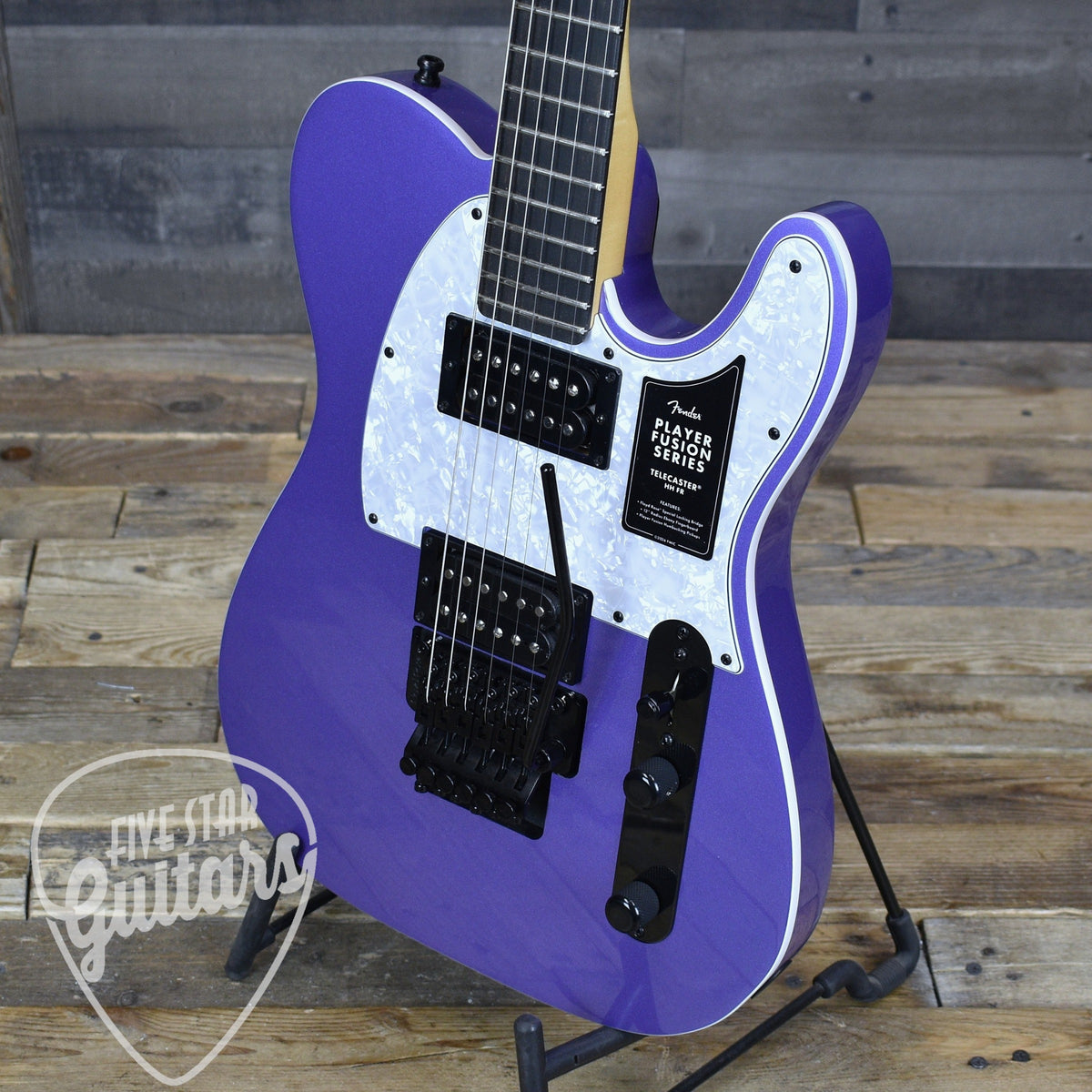 Fender Limited Edition Player Fusion Telecaster HH - Aura Metallic with Deluxe Gig Bag