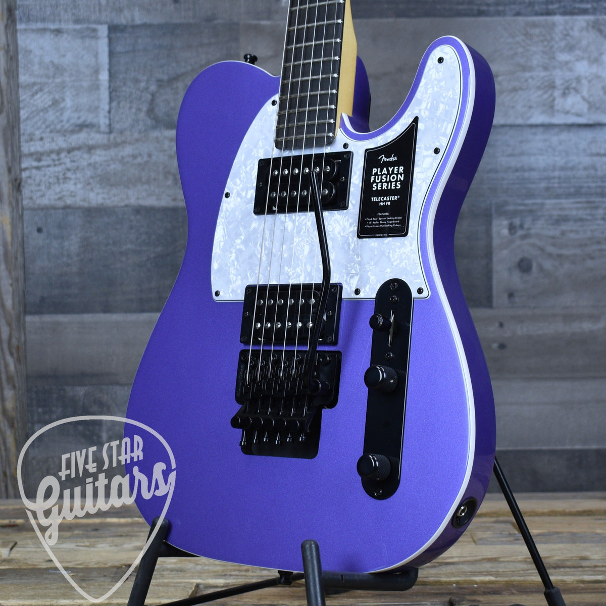 Fender Limited Edition Player Fusion Telecaster HH - Aura Metallic with Deluxe Gig Bag