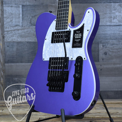 Fender Limited Edition Player Fusion Telecaster HH - Aura Metallic with Deluxe Gig Bag