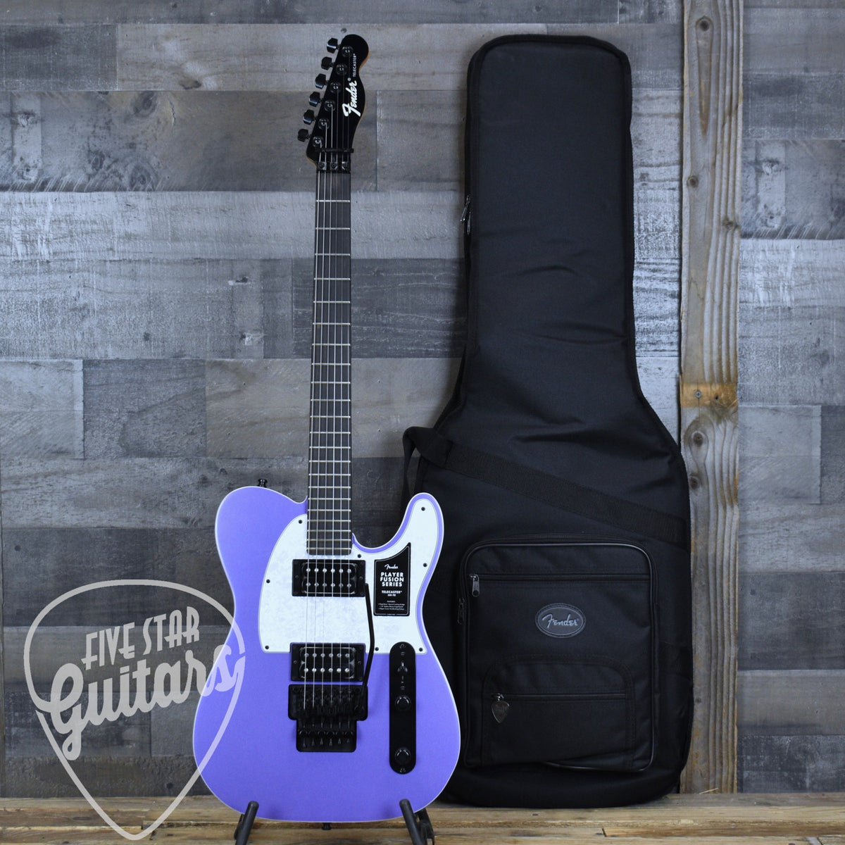 Fender Limited Edition Player Fusion Telecaster HH - Aura Metallic with Deluxe Gig Bag