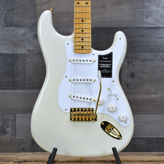 Fender Limited Edition Vintera III Late 50s Stratocaster - Maple Fingerboard- White Blonde with Bag