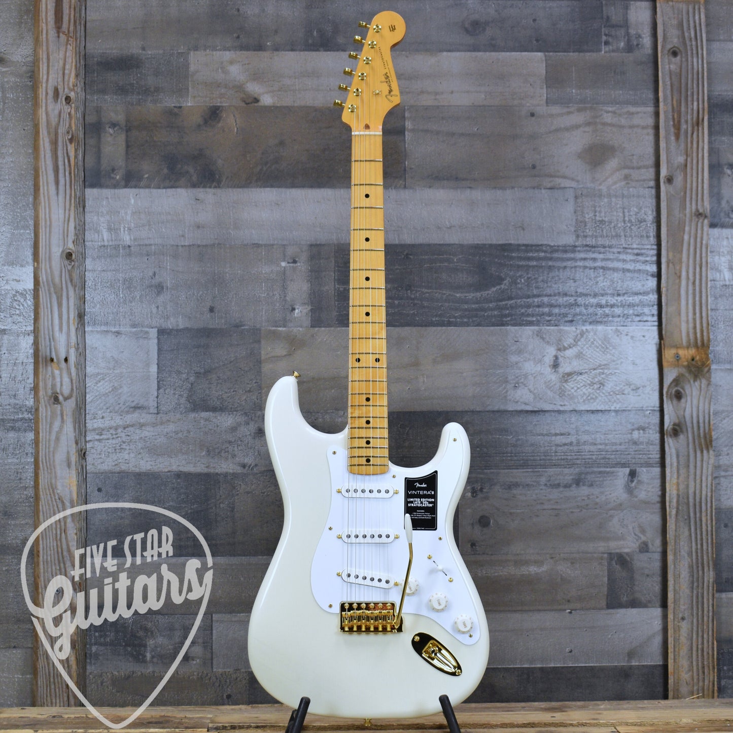 Fender Limited Edition Vintera III Late 50s Stratocaster - Maple Fingerboard- White Blonde with Bag