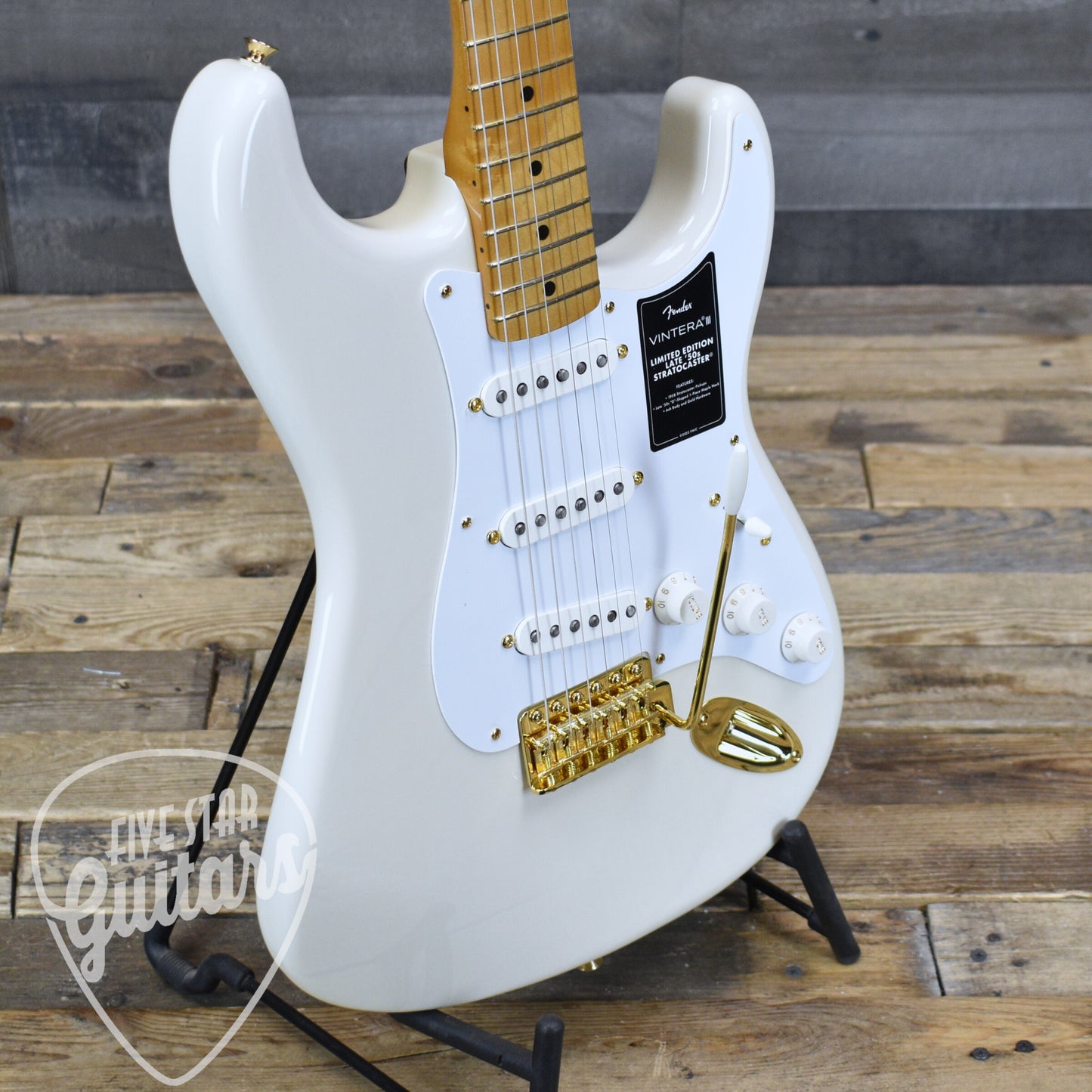 Fender Limited Edition Vintera III Late 50s Stratocaster - Maple Fingerboard- White Blonde with Bag