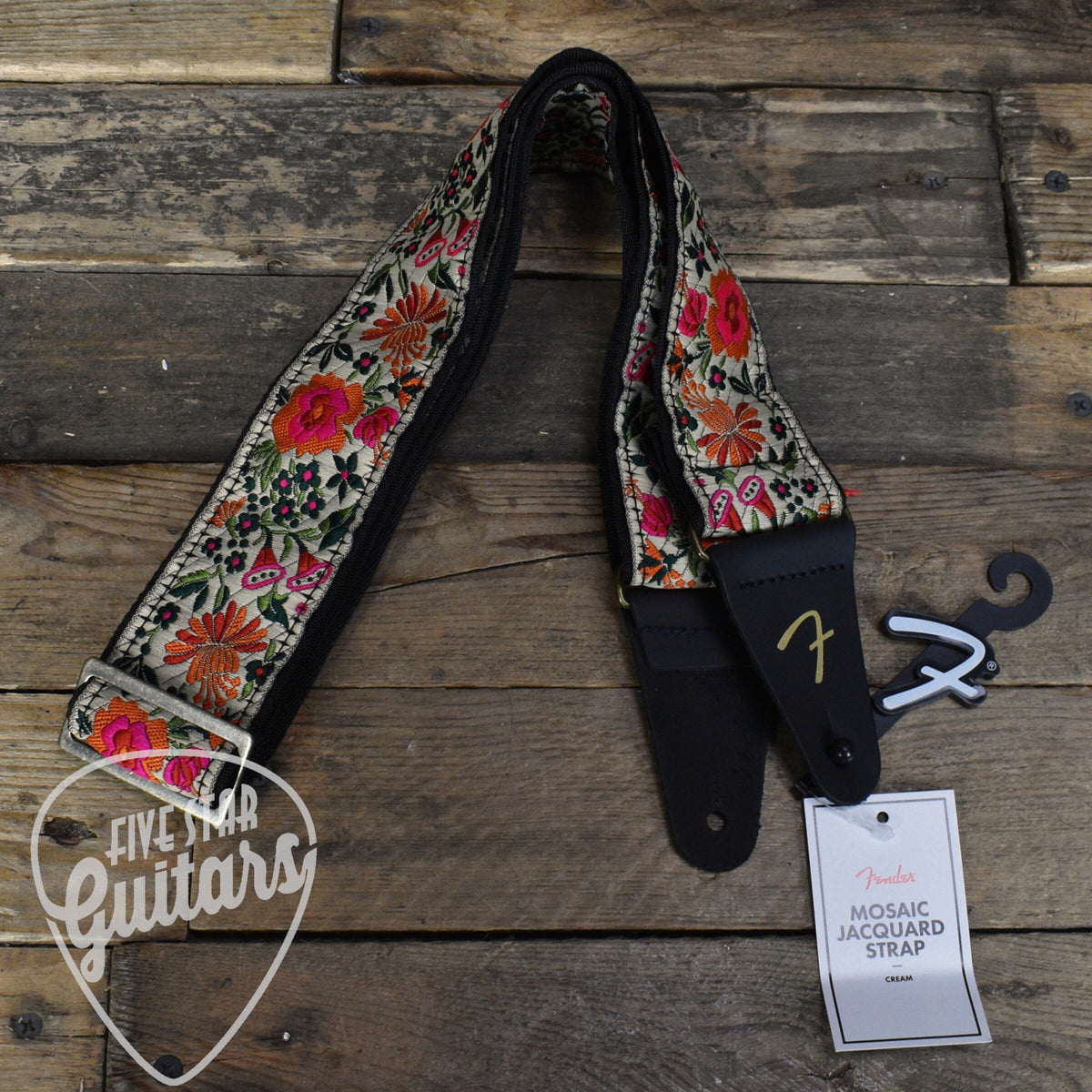 Fender Mosaic Jacquard Strap - Cream