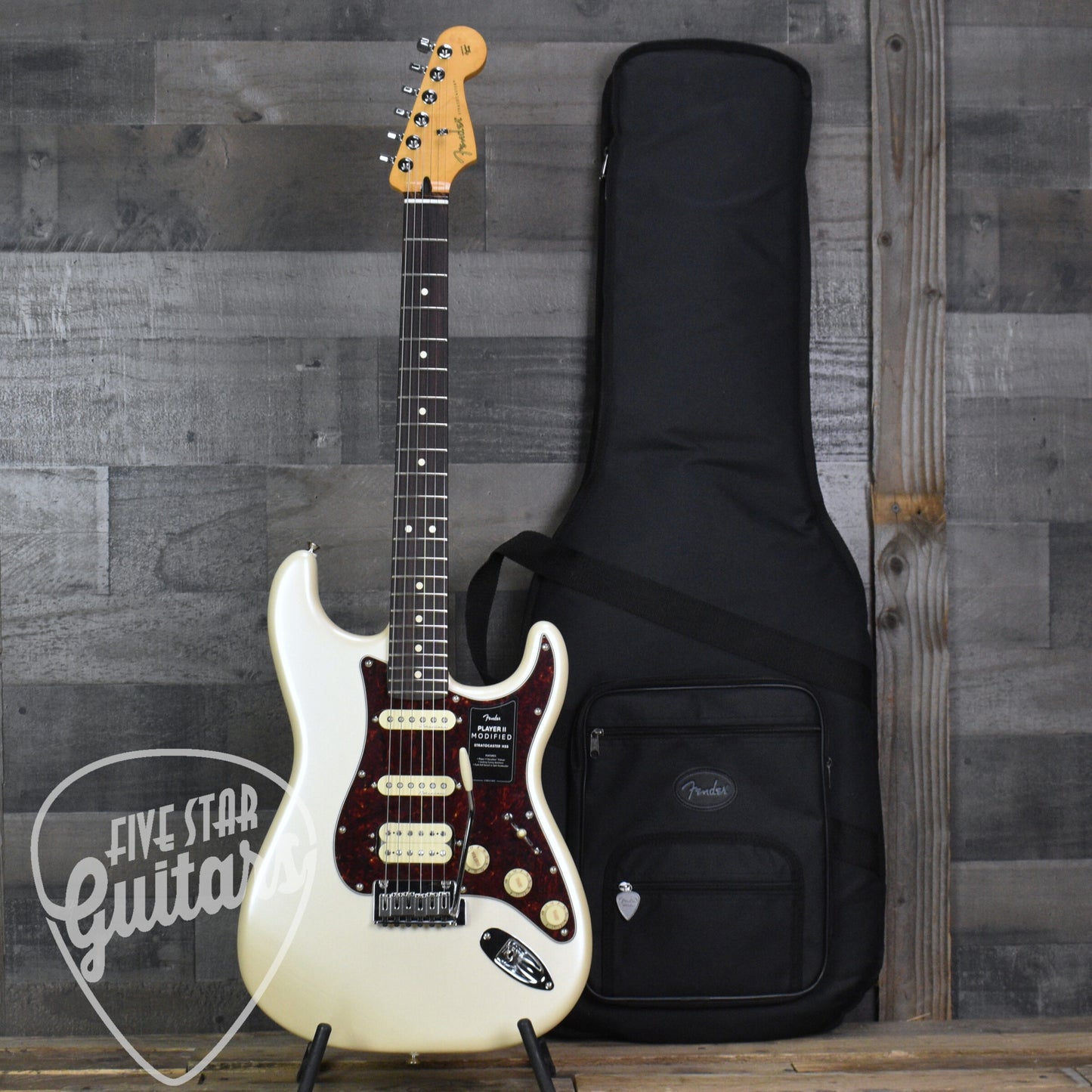 Fender Player II Modified Stratocaster HSS - Olympic Pearl with Deluxe gig bag