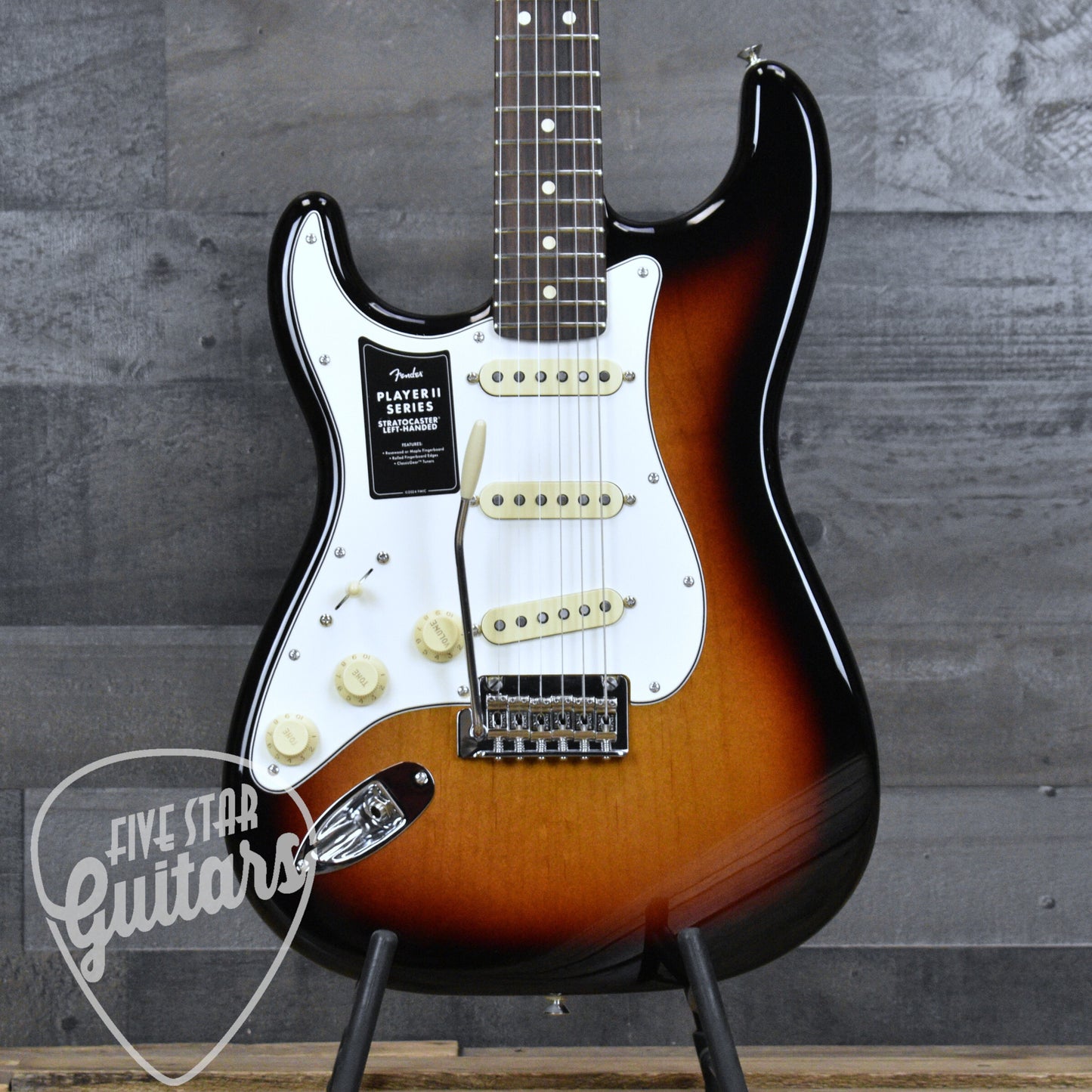 Fender Player II Stratocaster Left-Handed Rosewood Fingerboard - 3-Color Sunburst