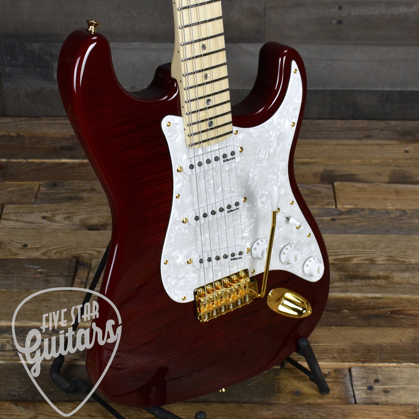 Fender Richie Kotzen Stratocaster - Transparent Red Burst with Gigbag