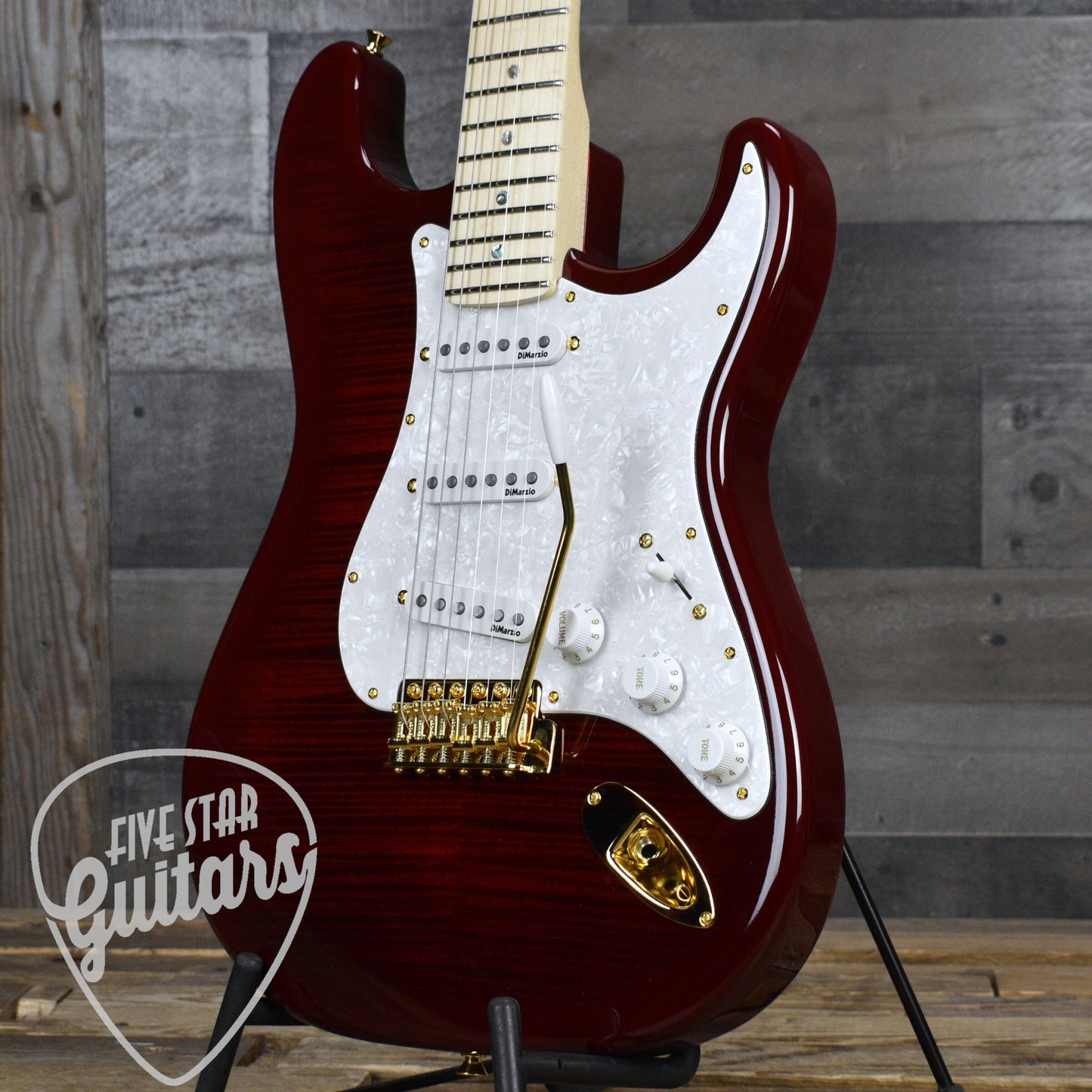 Fender Richie Kotzen Stratocaster - Transparent Red Burst with Gigbag