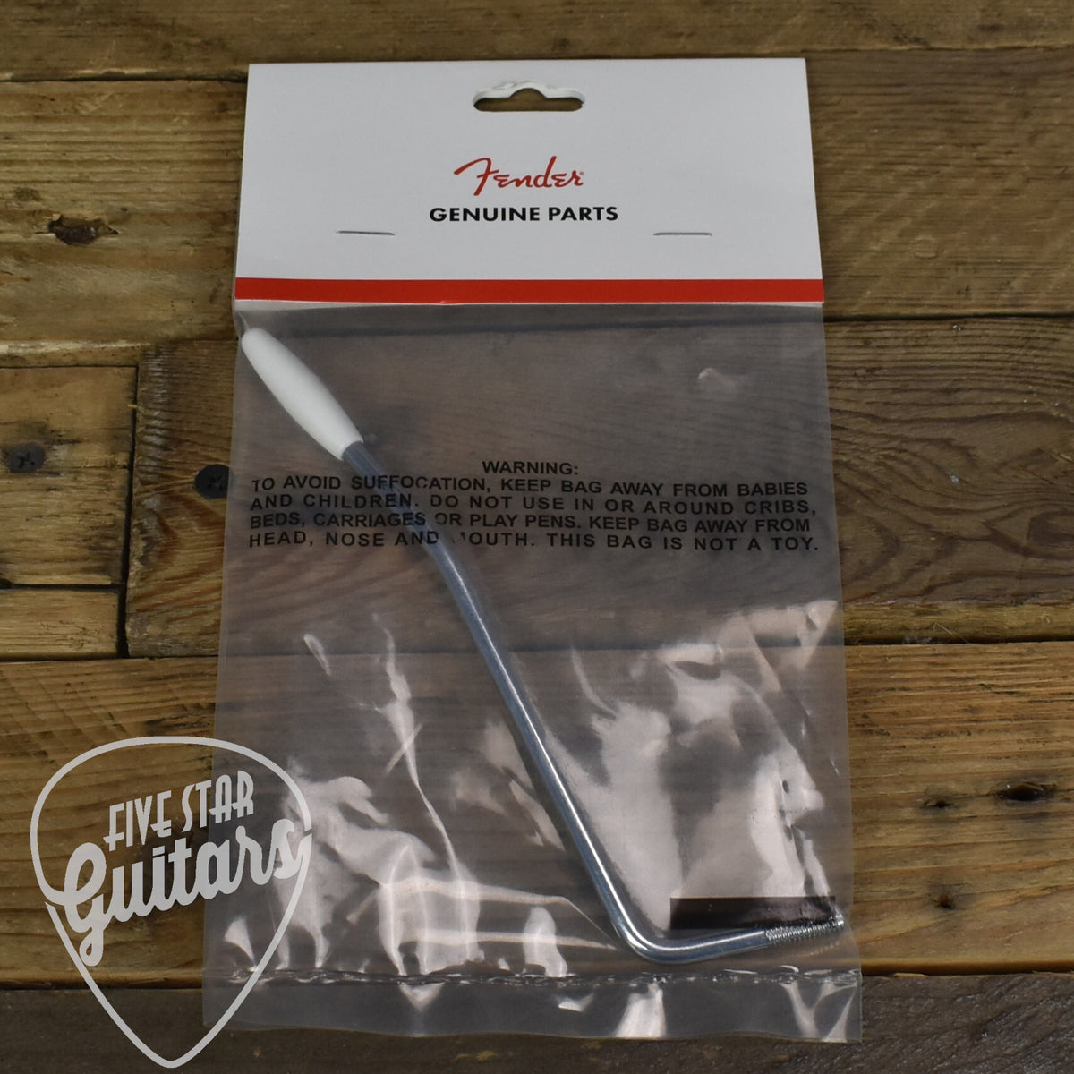 Fender Squier Standard Series Tremolo Arm - Chrome with White Tip