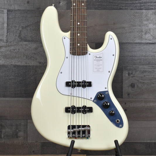 Fender Standard Jazz Bass Laurel Fingerboard - Olympic White