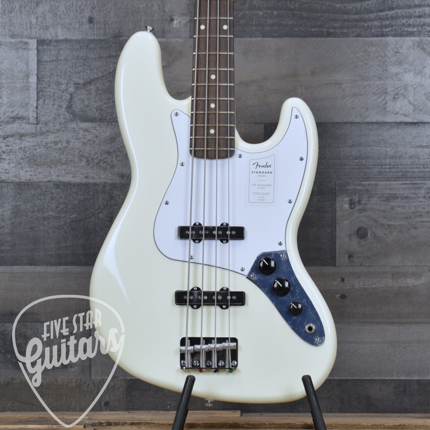 Fender Standard Jazz Bass Laurel Fingerboard - Olympic White