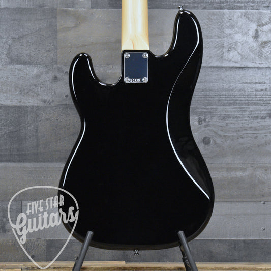 Fender Standard Precision Bass Laurel Fingerboard White Pickguard - Black