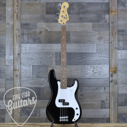 Fender Standard Precision Bass Laurel Fingerboard White Pickguard - Black
