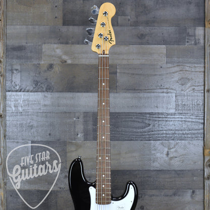 Fender Standard Precision Bass Laurel Fingerboard White Pickguard - Black