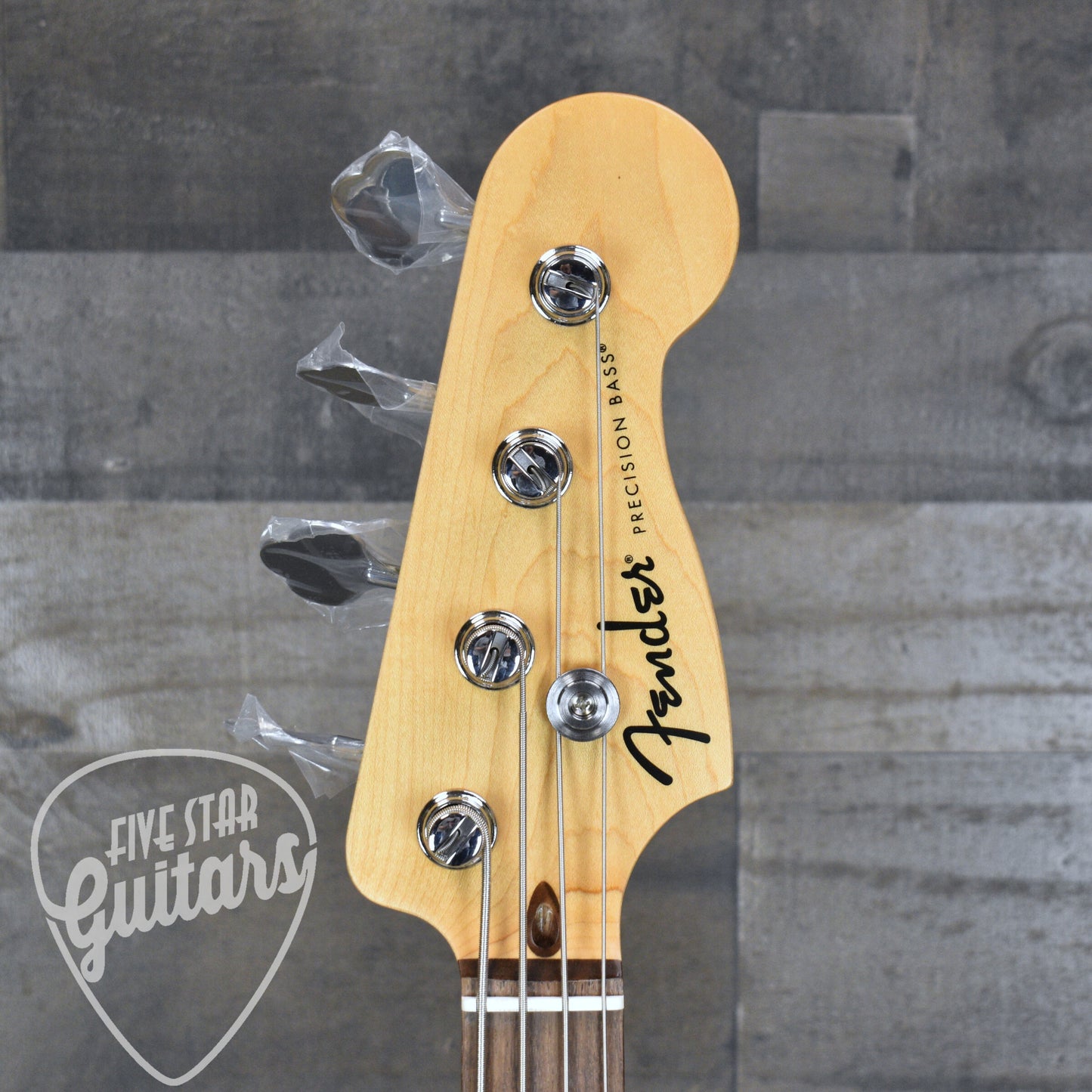 Fender Standard Precision Bass Laurel Fingerboard White Pickguard - Black