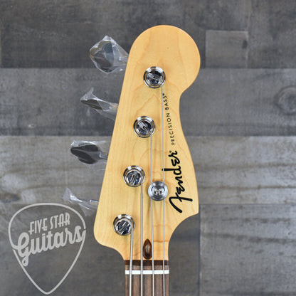 Fender Standard Precision Bass Laurel Fingerboard White Pickguard - Black