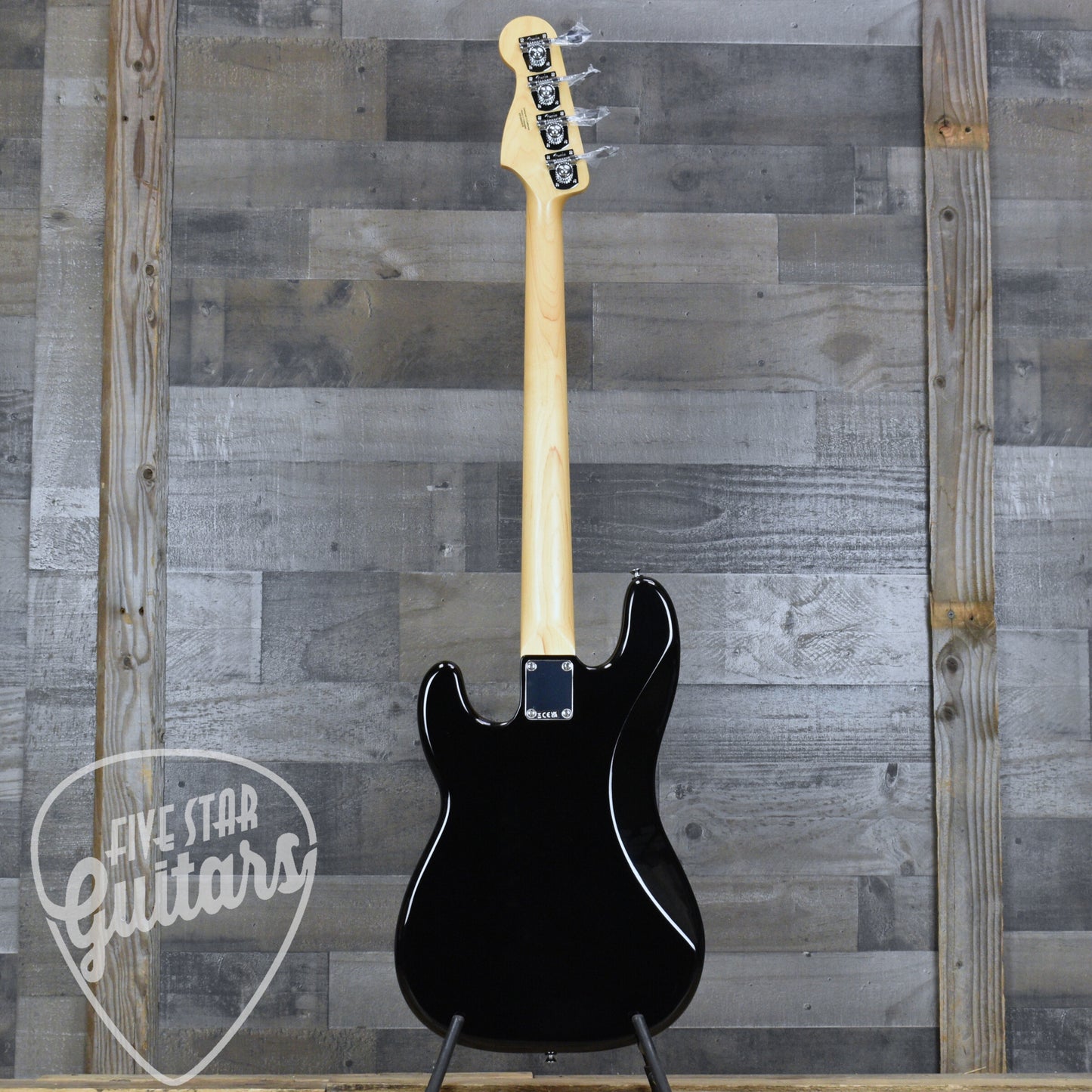 Fender Standard Precision Bass Laurel Fingerboard White Pickguard - Black