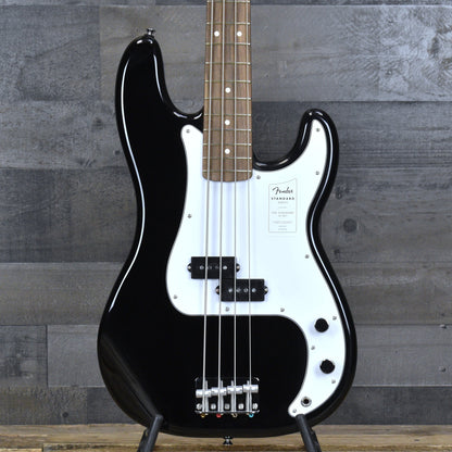 Fender Standard Precision Bass Laurel Fingerboard White Pickguard - Black