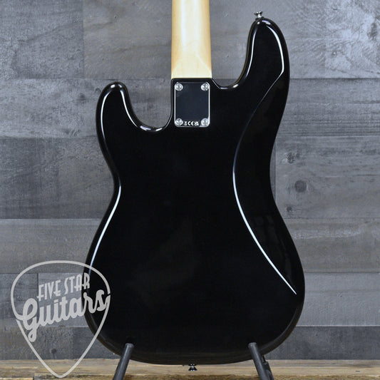 Fender Standard Precision Bass Laurel Fingerboard White Pickguard - Black