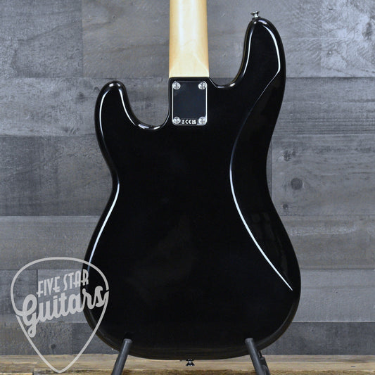 Fender Standard Precision Bass Laurel Fingerboard White Pickguard - Black