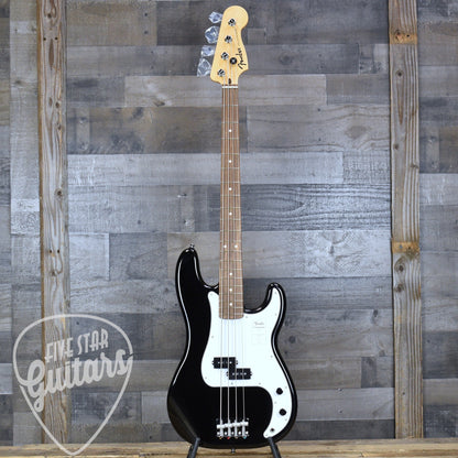 Fender Standard Precision Bass Laurel Fingerboard White Pickguard - Black