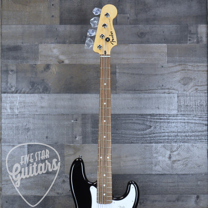 Fender Standard Precision Bass Laurel Fingerboard White Pickguard - Black
