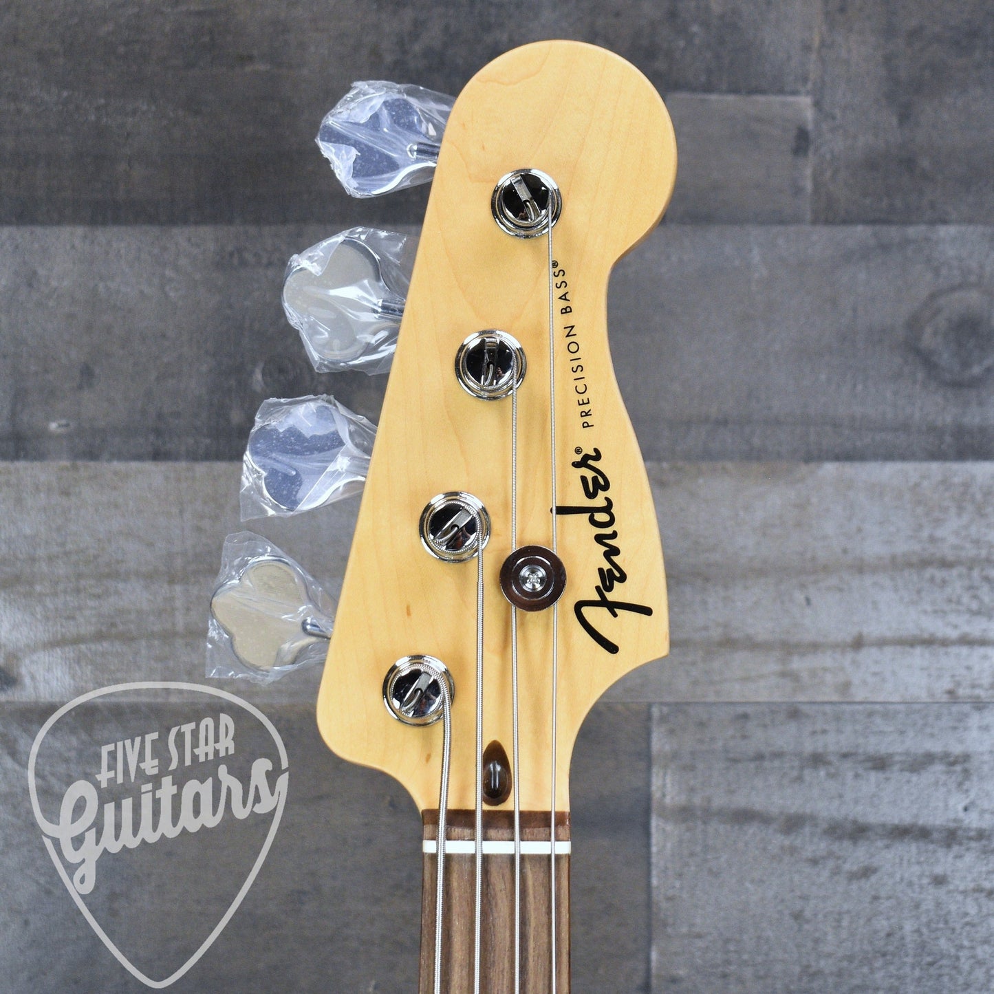 Fender Standard Precision Bass Laurel Fingerboard White Pickguard - Black