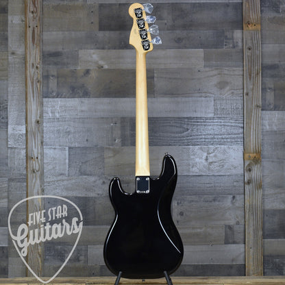 Fender Standard Precision Bass Laurel Fingerboard White Pickguard - Black