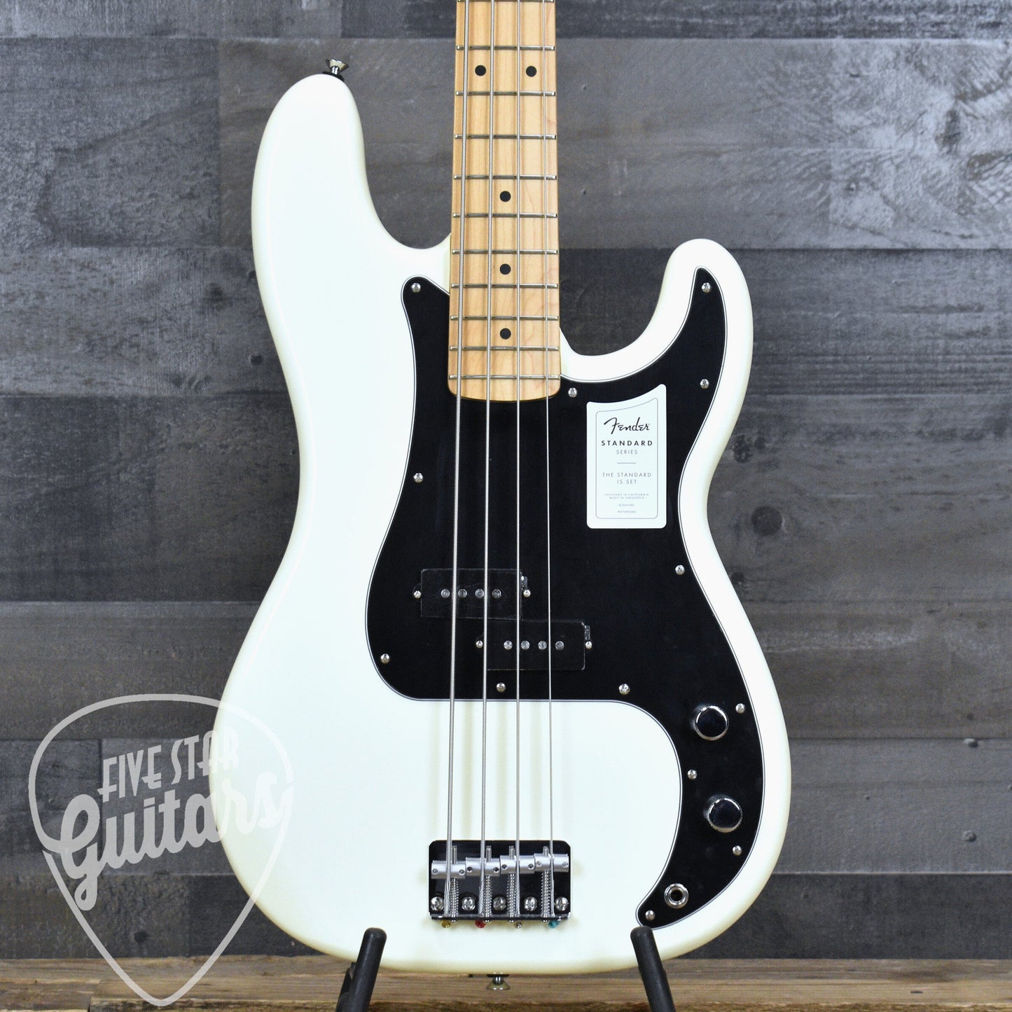 Fender Standard Precision Bass Maple Fingerboard - Olympic White