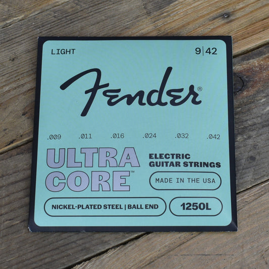 Fender Ultracore Guitar Strings- Nickel Plated Steel- Bullet End- 4250L Gauges .009-.042