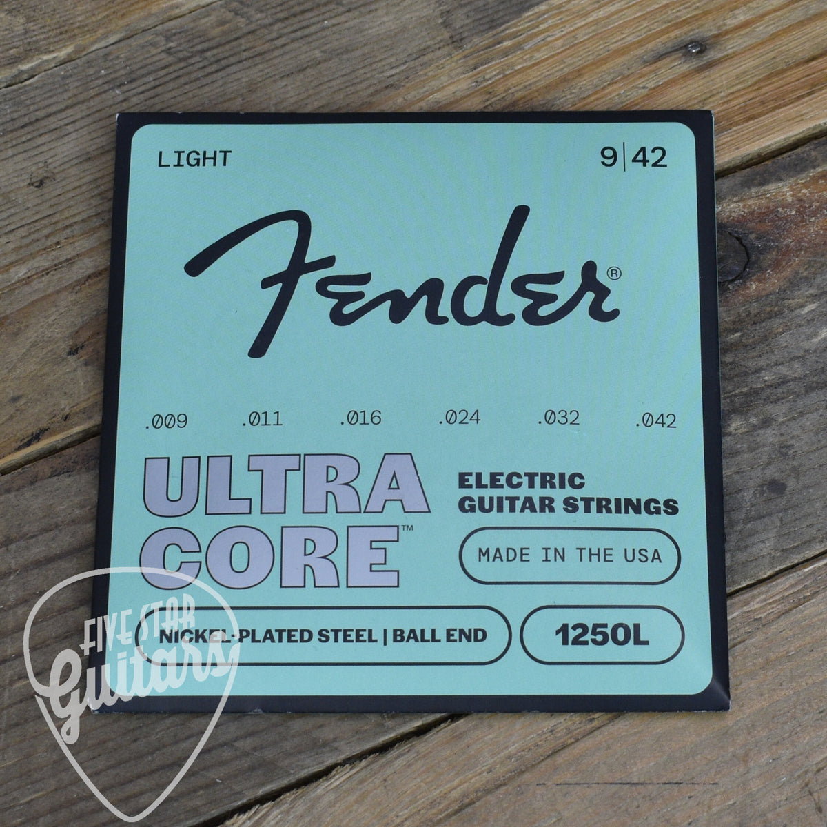 Fender Ultracore Guitar Strings- Nickel Plated Steel- Bullet End- 4250L Gauges .009-.042
