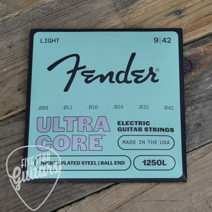 Fender Ultracore Guitar Strings- Nickel Plated Steel- Bullet End- 4250L Gauges .009-.042