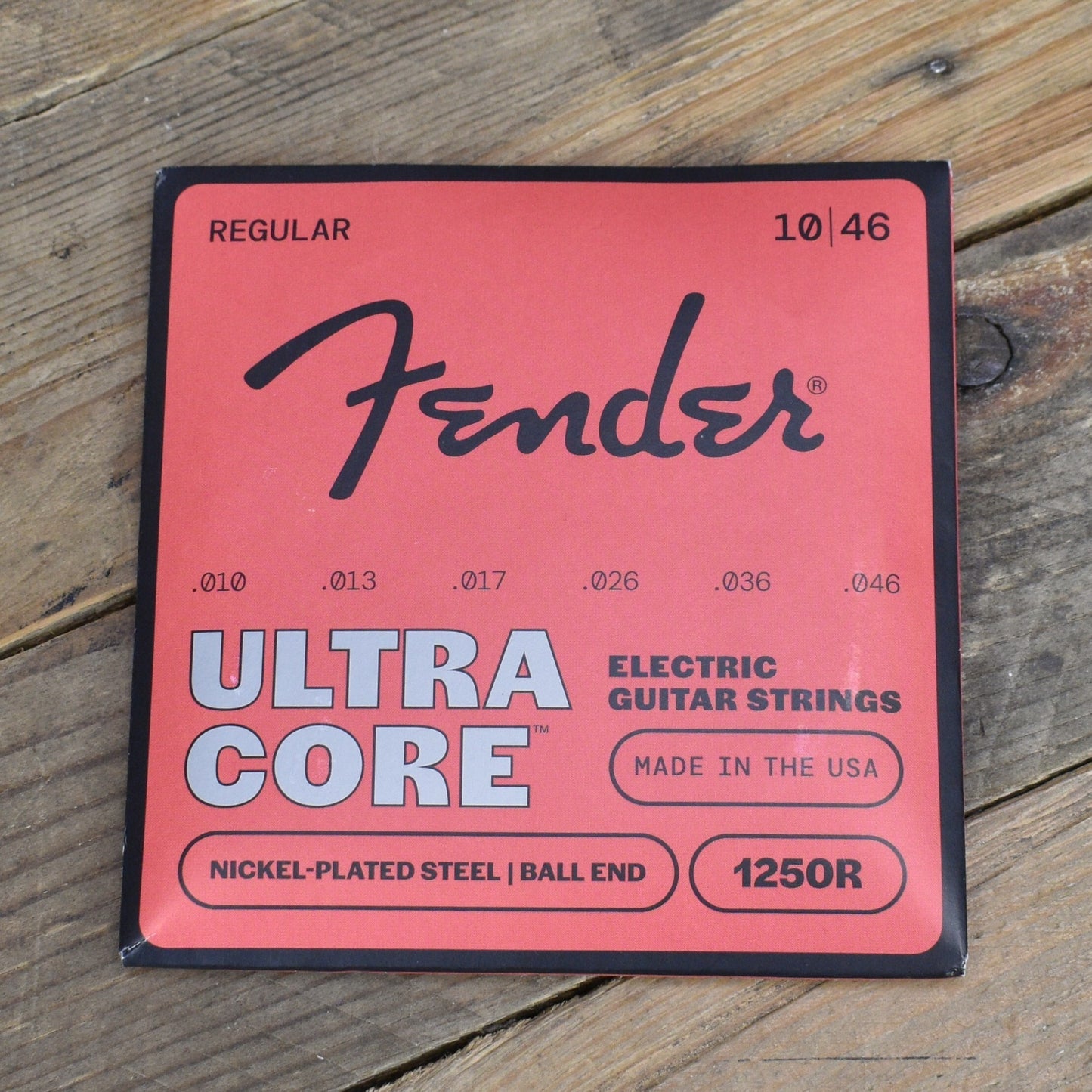Fender Ultracore Guitar Strings- Nickel Plated Steel- Bullet End- 4250R Gauges .010-.046