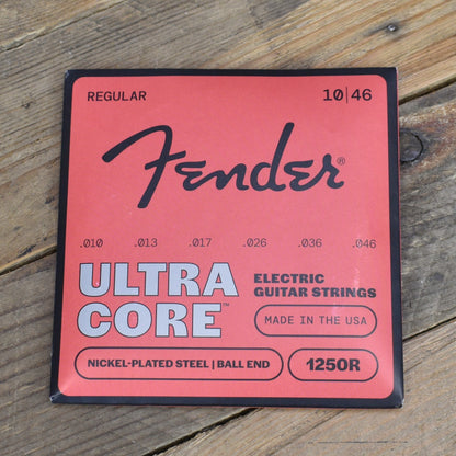 Fender Ultracore Guitar Strings- Nickel Plated Steel- Bullet End- 4250R Gauges .010-.046