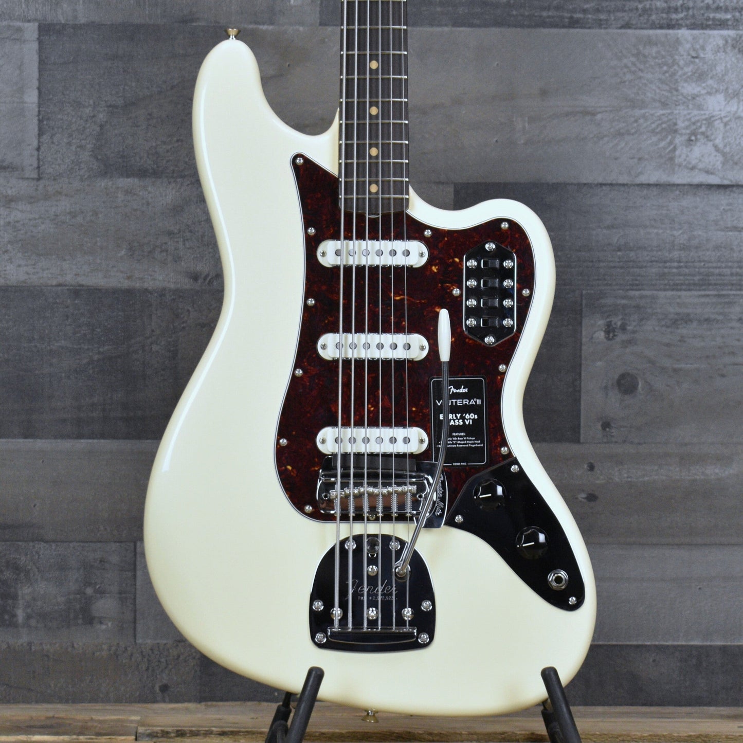Fender Vintera  III Early 60s Bass VI - Olympic White with Gigbag