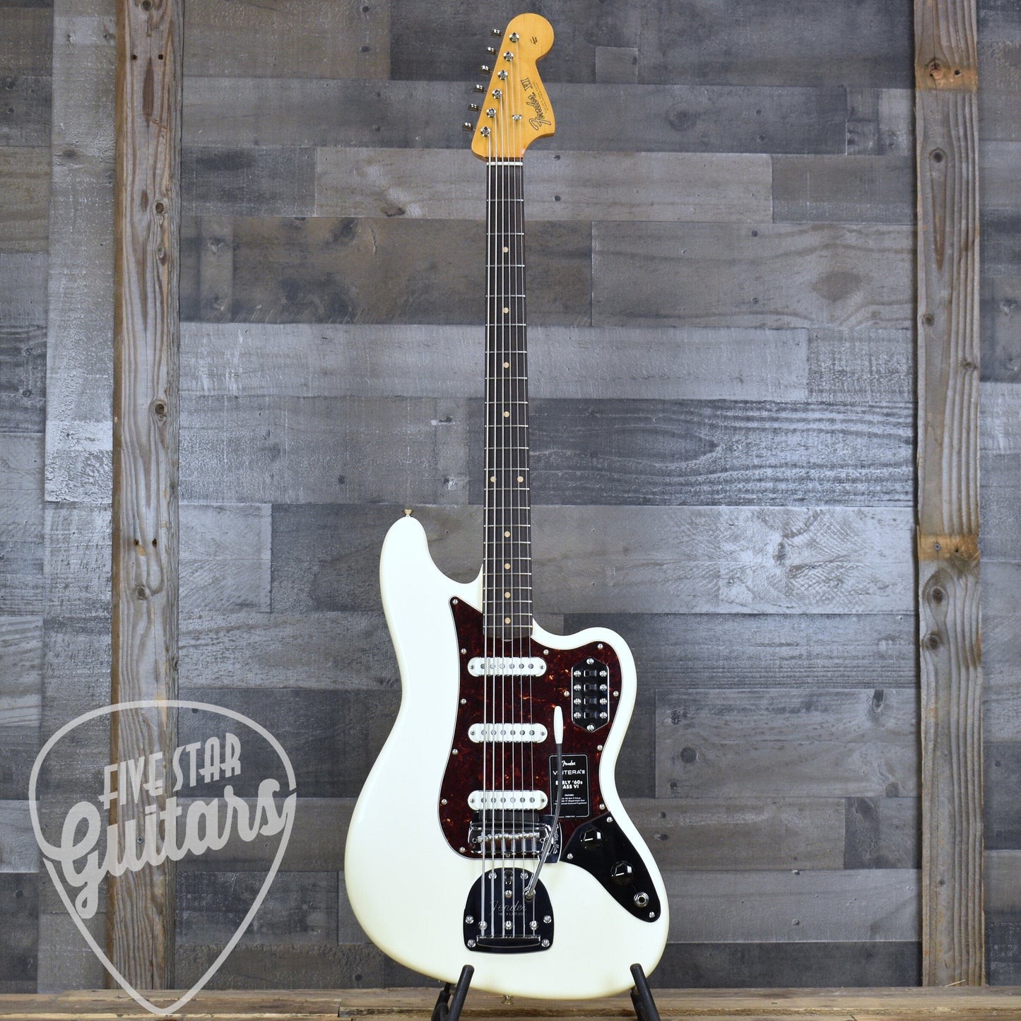 Fender Vintera  III Early 60s Bass VI - Olympic White with Gigbag