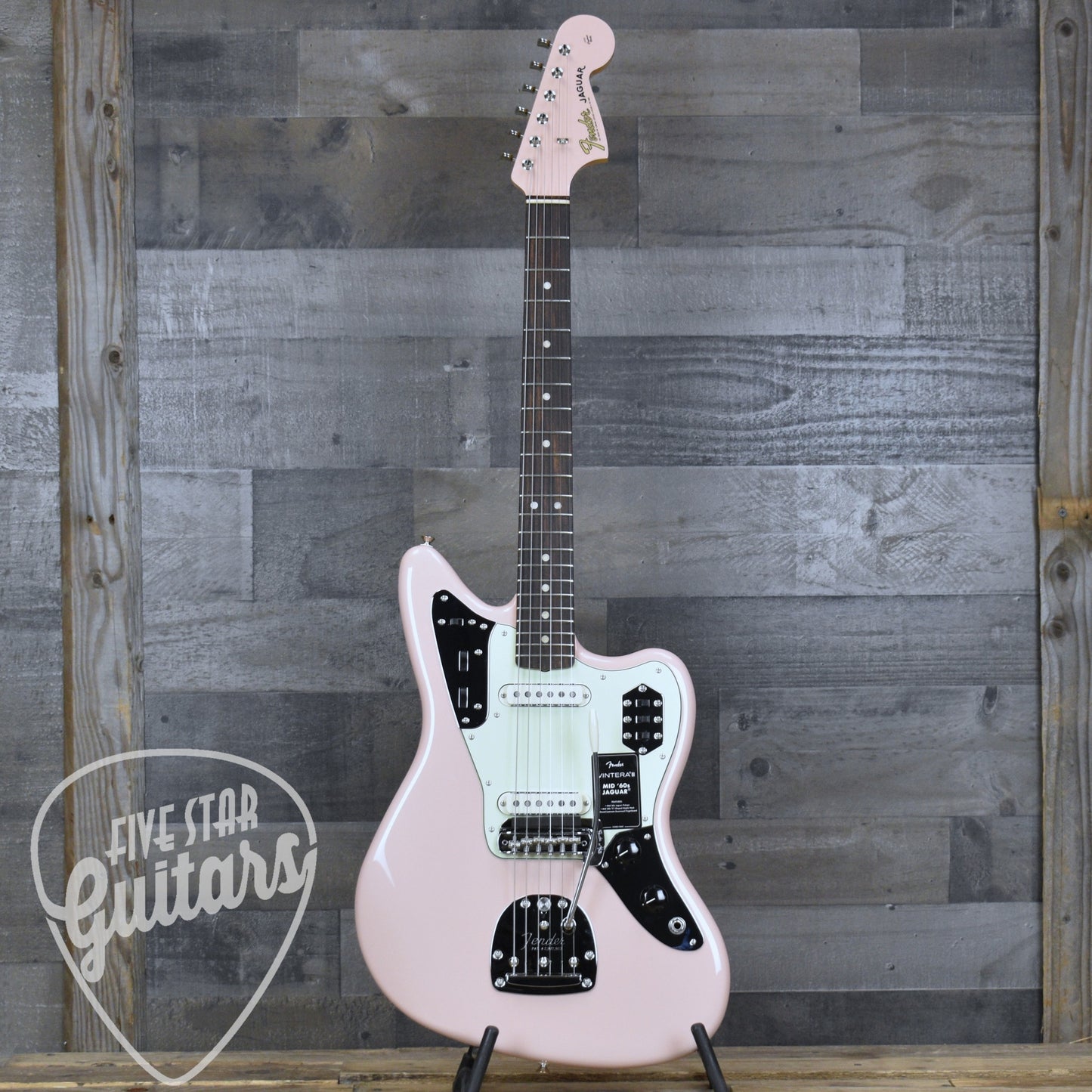 Fender Vintera  III Mid 60s Jaguar - Shell Pink with Gigbag
