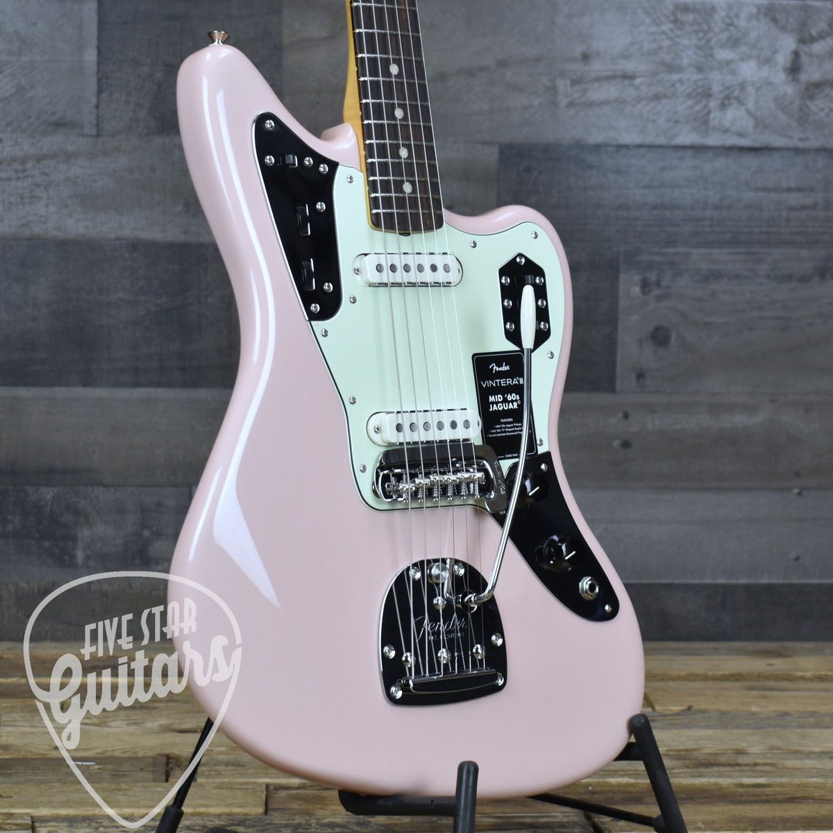 Fender Vintera  III Mid 60s Jaguar - Shell Pink with Gigbag