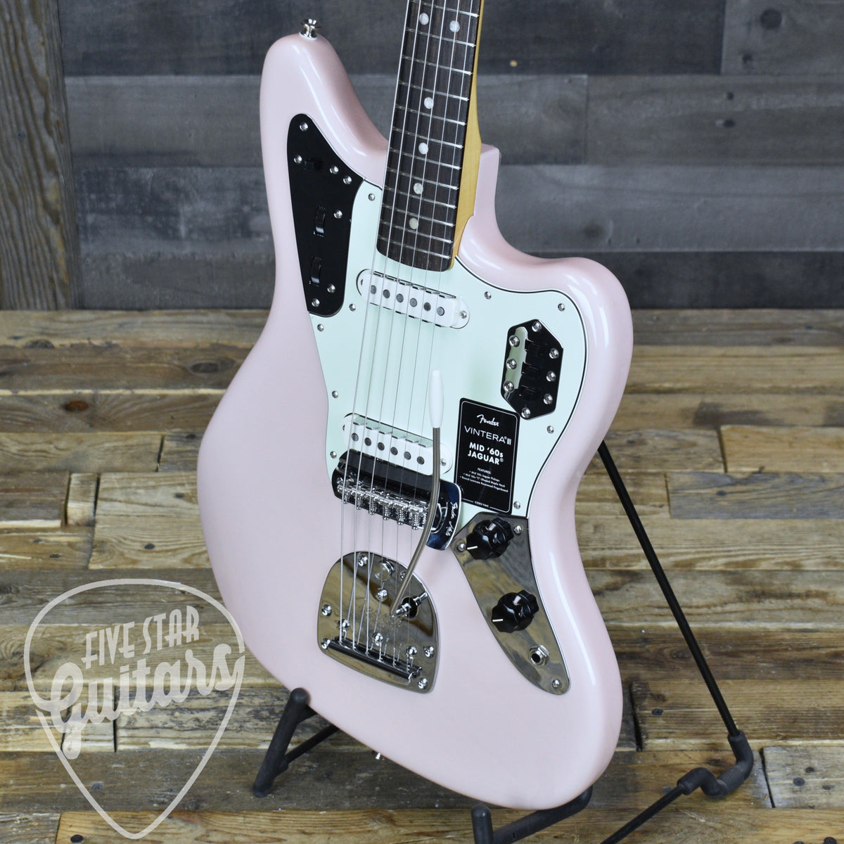 Fender Vintera  III Mid 60s Jaguar - Shell Pink with Gigbag