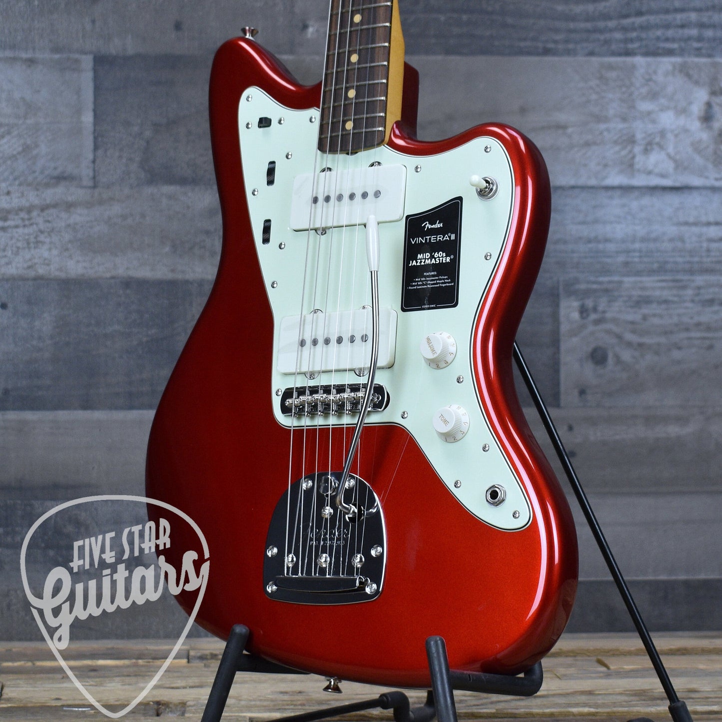 Fender Vintera III Mid 60s Jazzmaster - Candy Apple Red with Gigbag