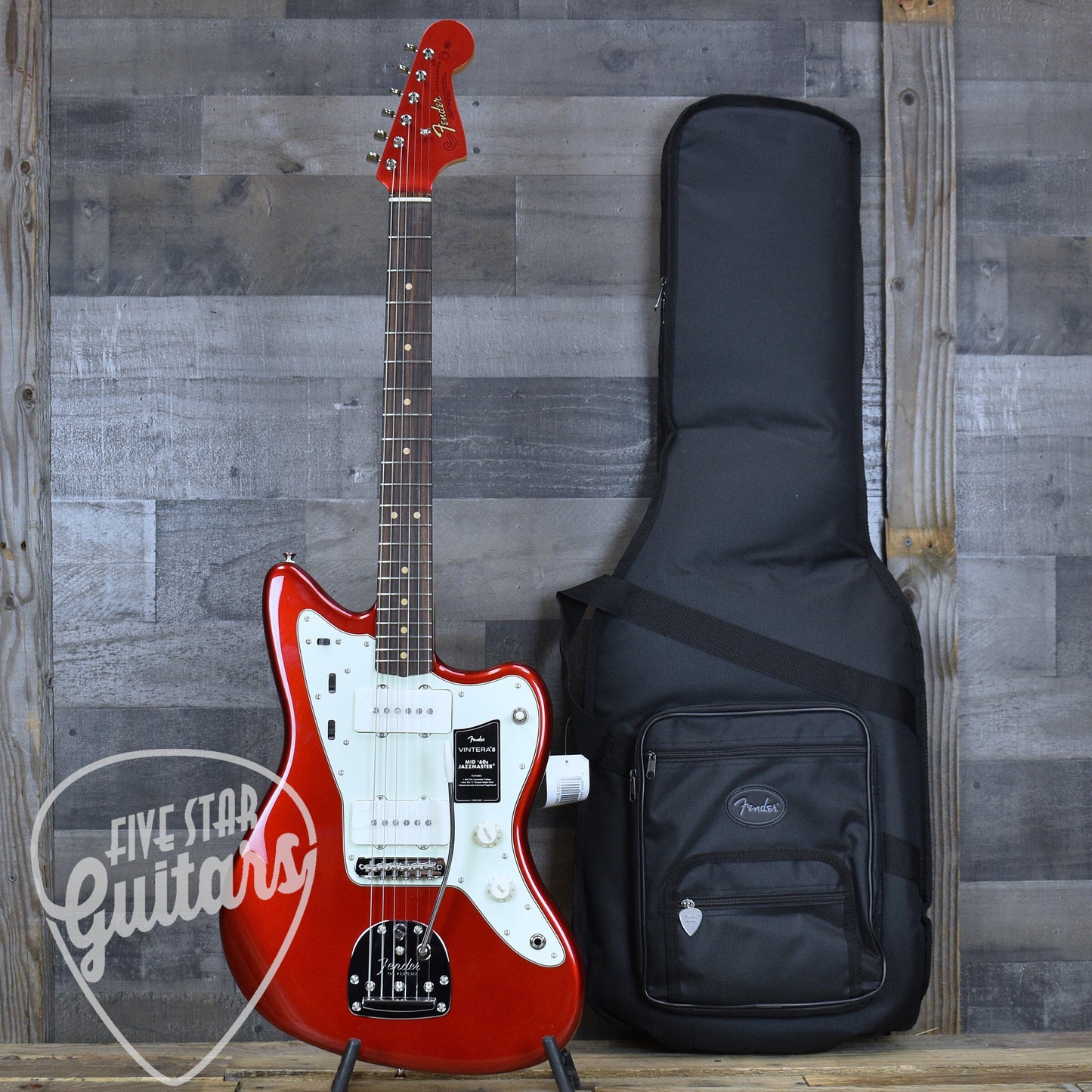 Fender Vintera III Mid 60s Jazzmaster - Candy Apple Red with Gigbag