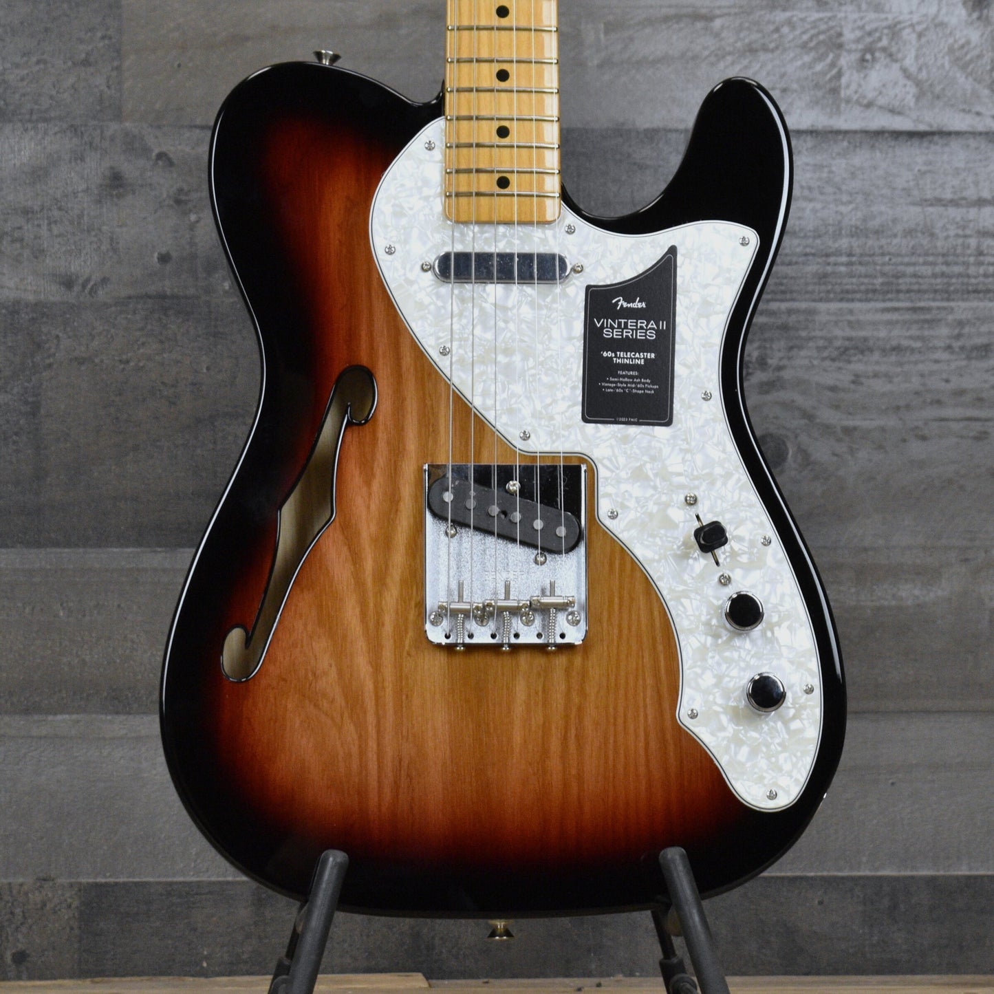 Fender Vintera II '60s Telecaster Thinline - 3-Color Sunburst with Gig Bag